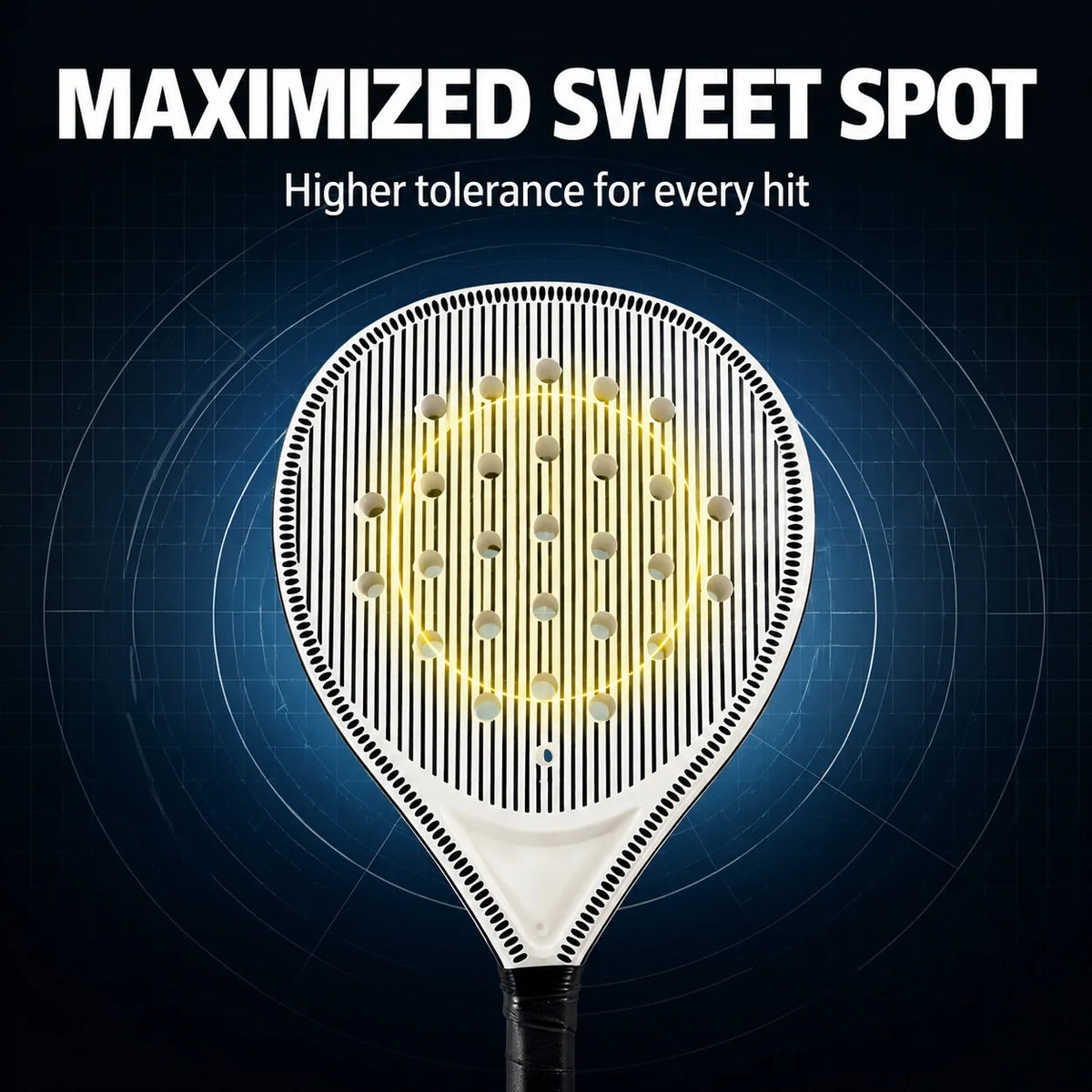 Lightweight Round Padel Racket EVA Core