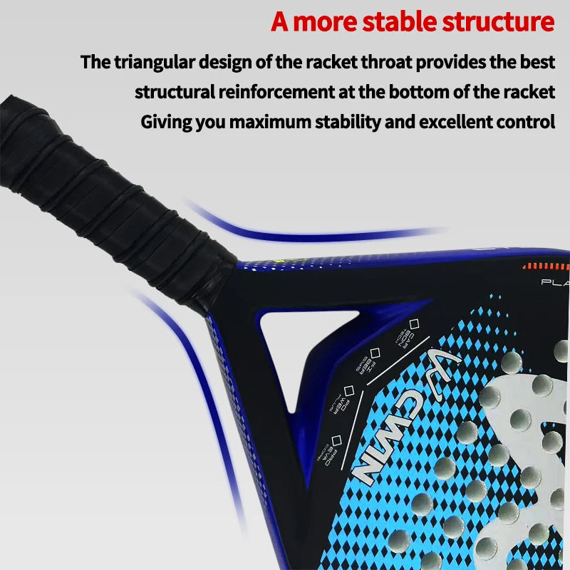 Carbon Fiber Padel Racket 46 cm with EVA Foam Core