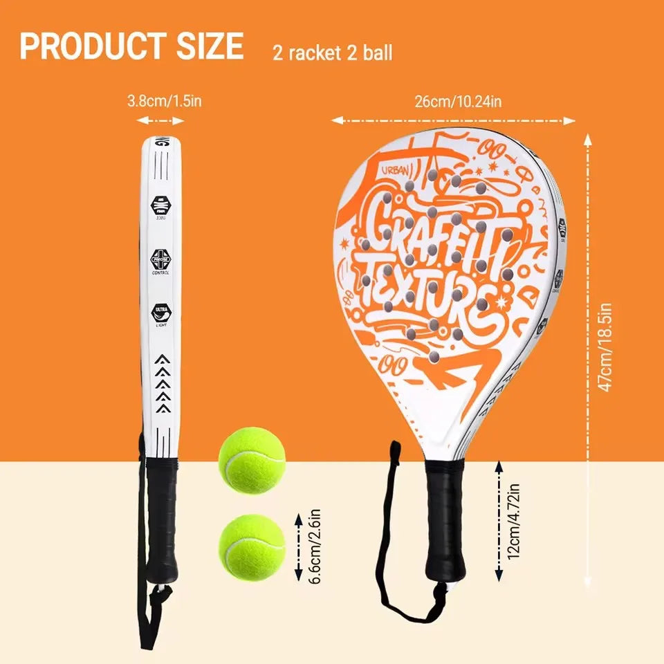 Lightweight Padel Racket Carbon Fiber EVA Foam Core