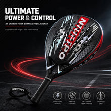 NIUPIPO Padel Racket 12K Carbon Fiber