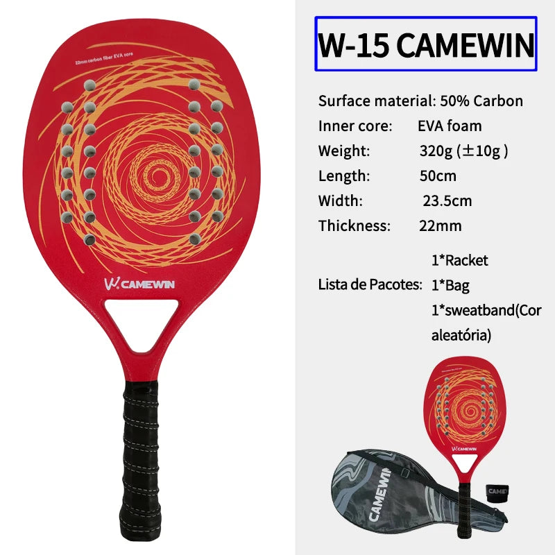 Padel Racket Carbon Fiber 50cm 320-330g