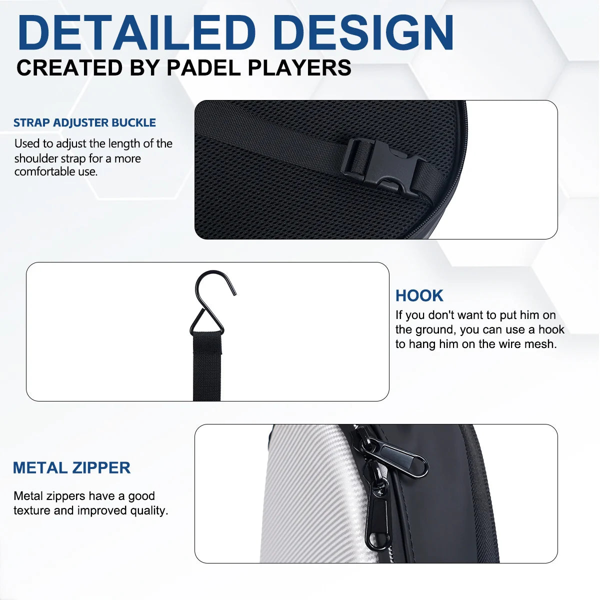 Black Padel Bag for Rackets