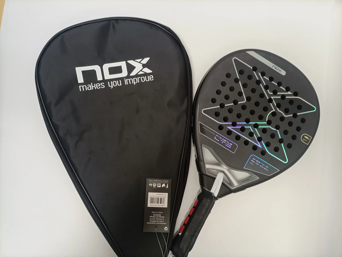 Carbon Fiber Padel Racket 4 3/8 Grip Size