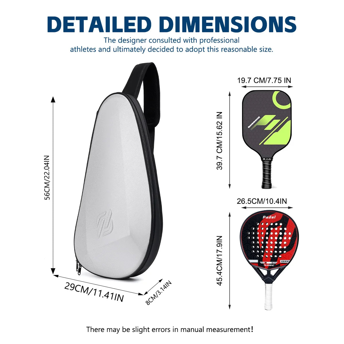 Black Padel Bag for Rackets