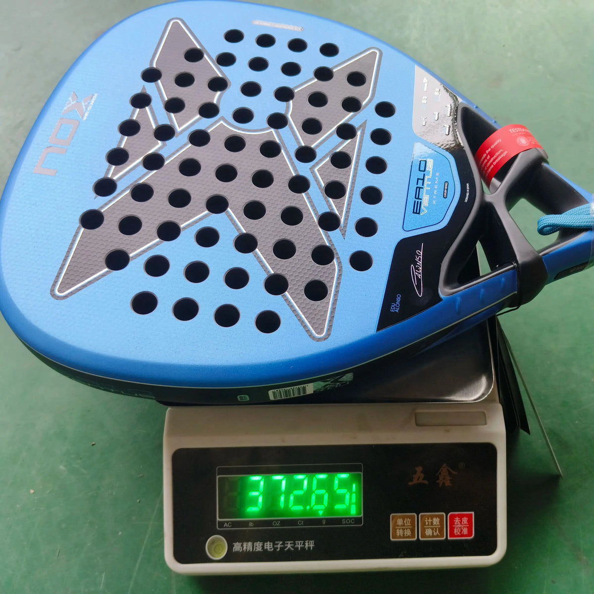 NOX Padel Racket Carbon Fiber 4 3/8 Grip
