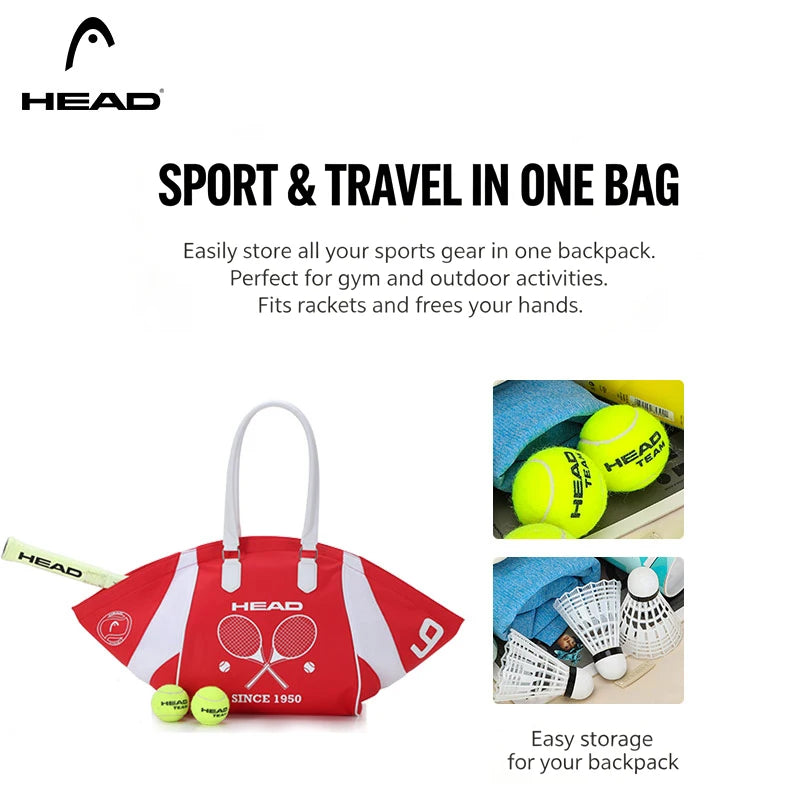 Large Capacity Padel Tote Bag for 2 Rackets