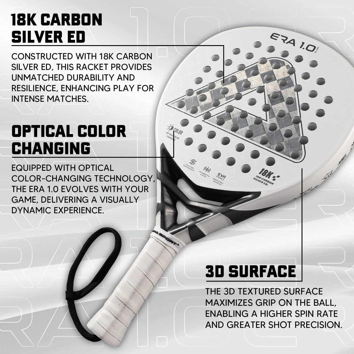 18K Carbon Padel Racket