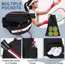 Nylon Adjustable Padel Backpack