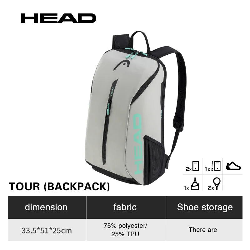 Large Capacity Padel Backpack with Shoe Compartment