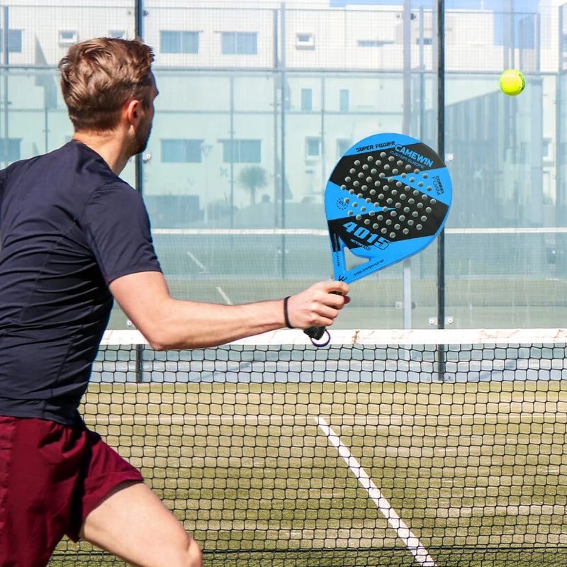 Teardrop Padel Racket Carbon with Custom Grip