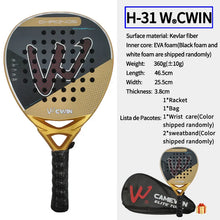 Kevlar Fiber Padel Racket 25cm Face Size