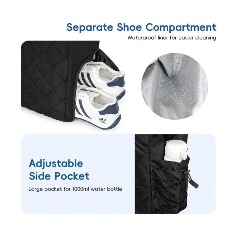 Large Capacity Padel Bag with Shoe Compartment