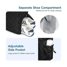 Large Capacity Padel Bag with Shoe Compartment