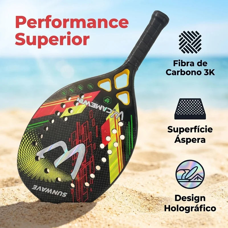 Carbon Fiber Green Padel Racket 320-330g