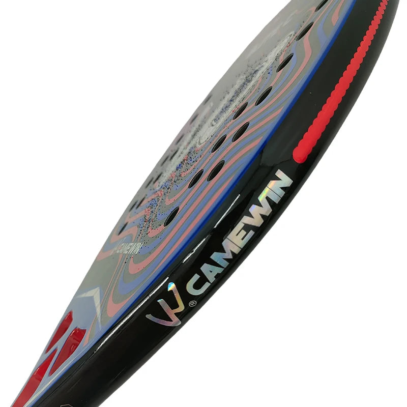 3K Padel Racket Carbon Fiber 50cm Oval Shape