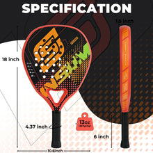 Lightweight Padel Racket 45.5 cm with Anti-Vibration System