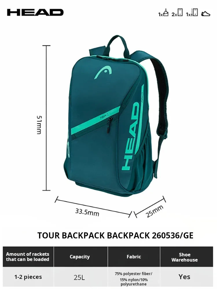 Double Shoulder Padel Racket Backpack Bag 2-Pack