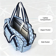 Checkered Padel Racket Carry Bag