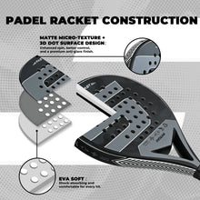 Carbon Fiber Padel Racket 45 cm Round Shape