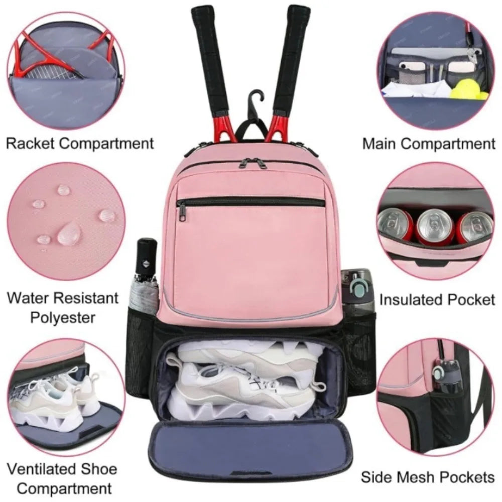 Reversible Padel Backpack with Shoe Pocket