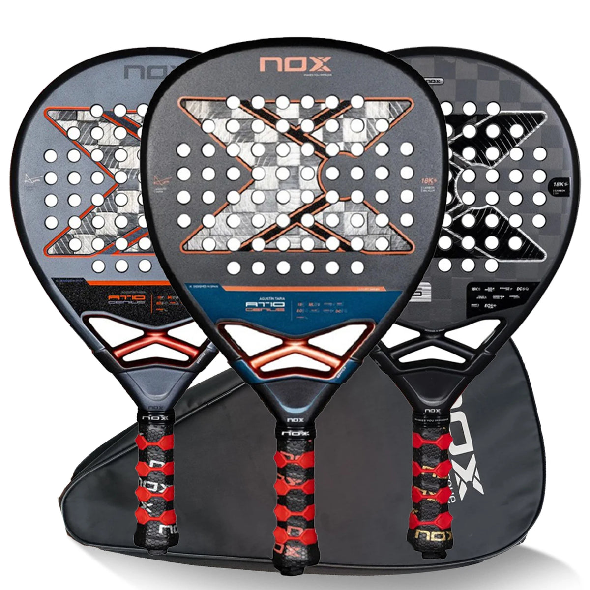 Carbon Fiber Padel Racket 4 3/8 Grip Size