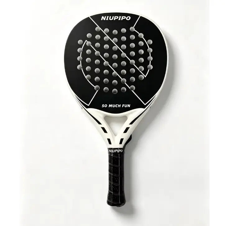 NIUPIPO Padel Racket Black White