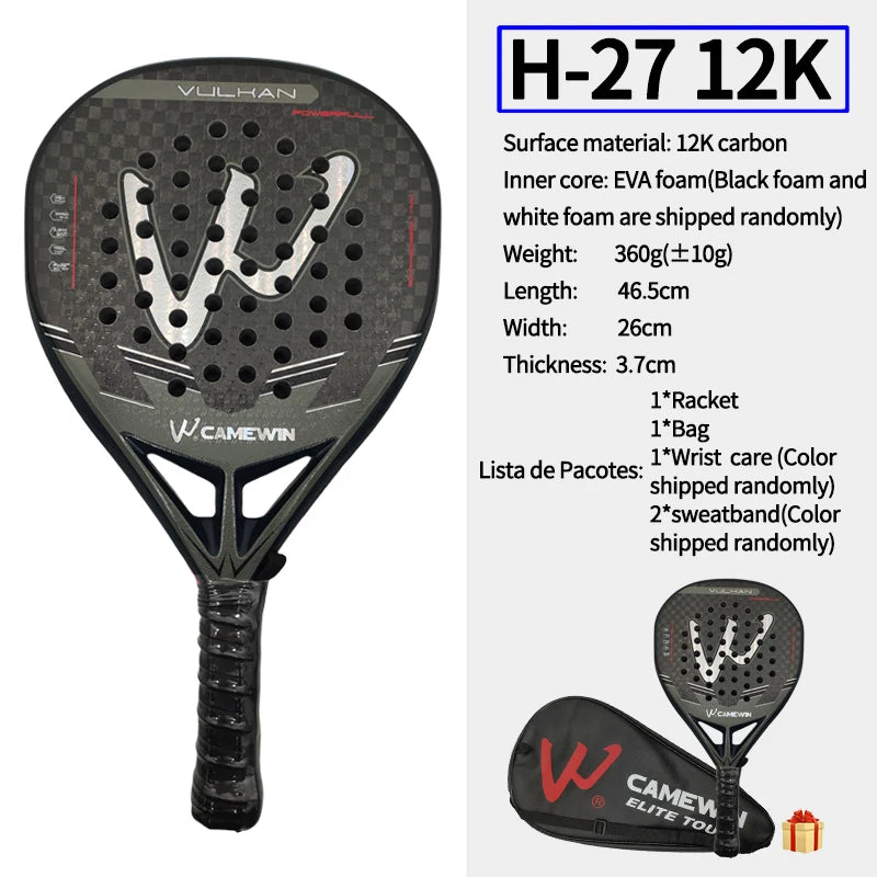 12K Carbon Fiber Padel Racket