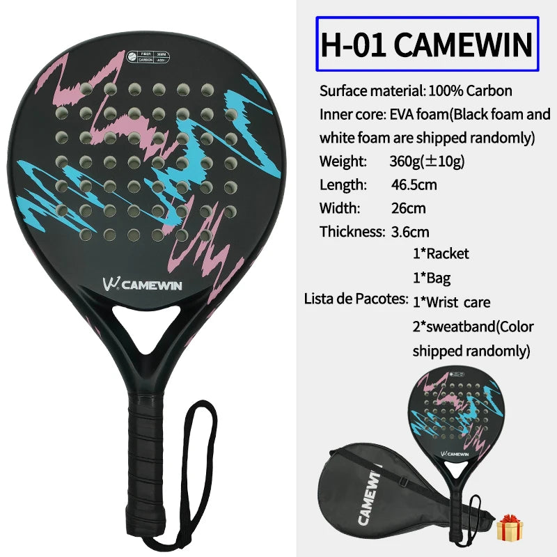 Carbon Fiber Padel Racket 46.5 cm