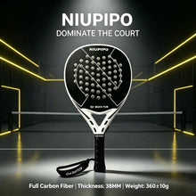 NIUPIPO Padel Racket Black White