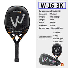 3K Carbon Padel Racket 50cm Oval Shape