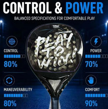 Carbon Fiber Padel Racket 46 cm