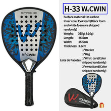 3K Carbon Fiber Padel Racket 25cm Face Size