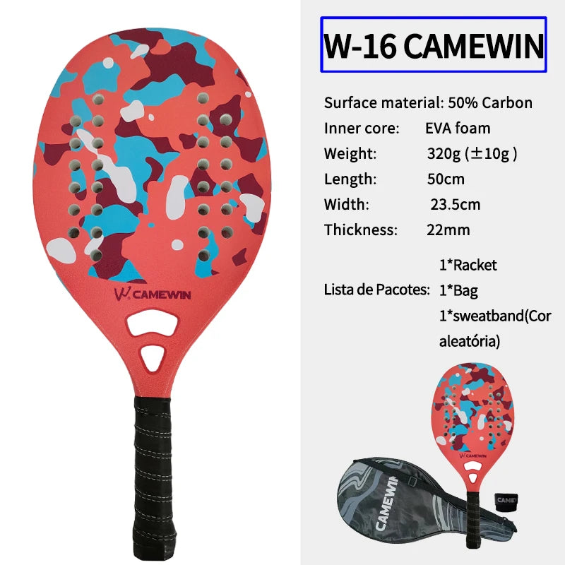 Padel Racket Carbon Fiber 50cm 320-330g