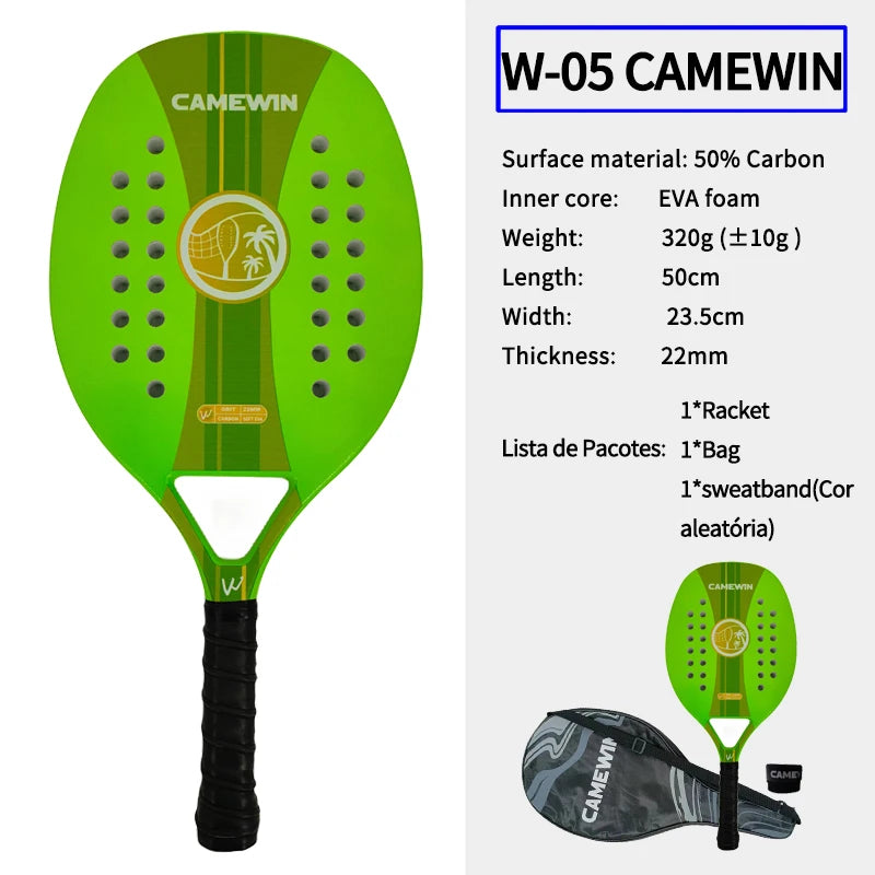 Padel Racket Carbon Fiber 50cm 320-330g