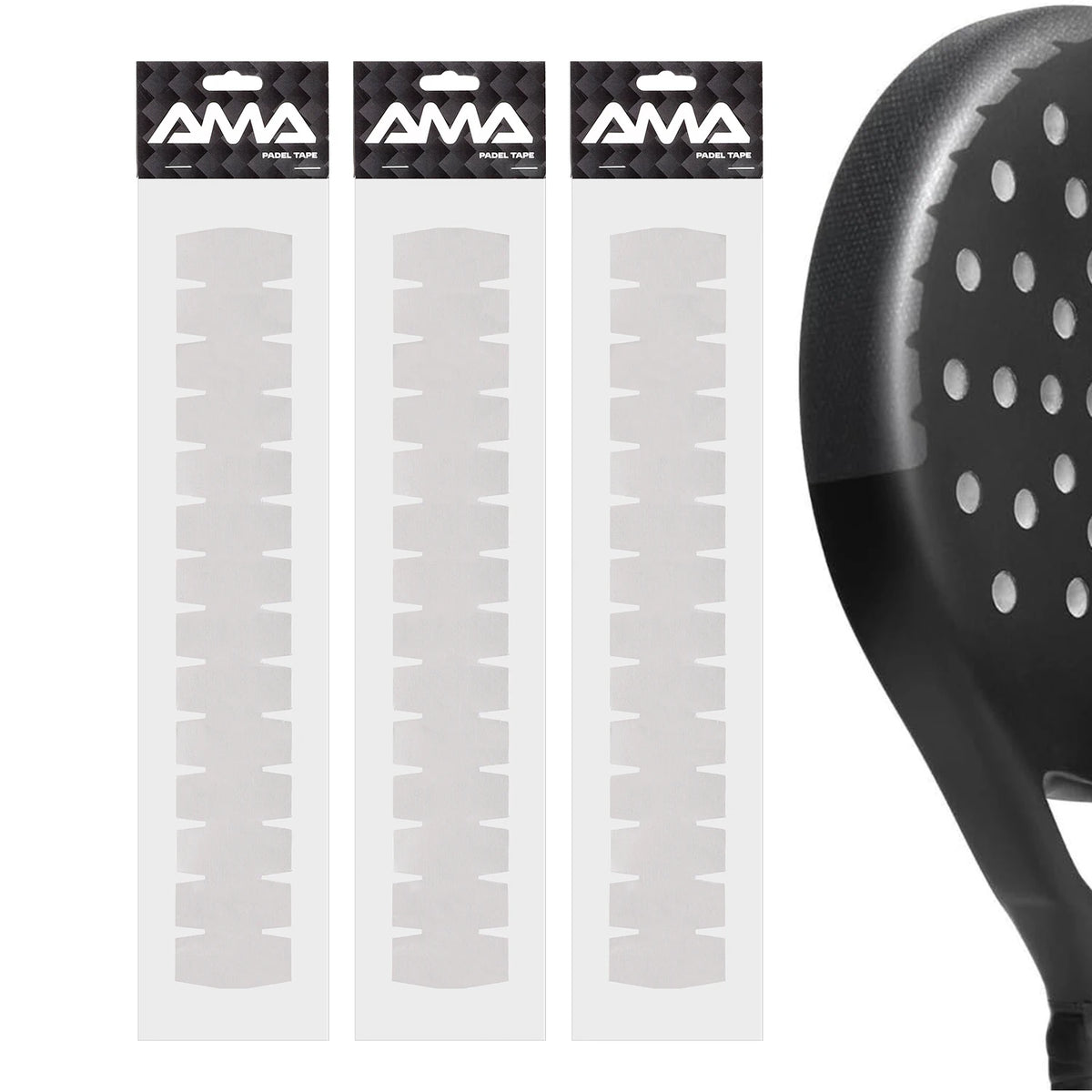 Transparent Padel Racket Protector Pack of 3 or 5