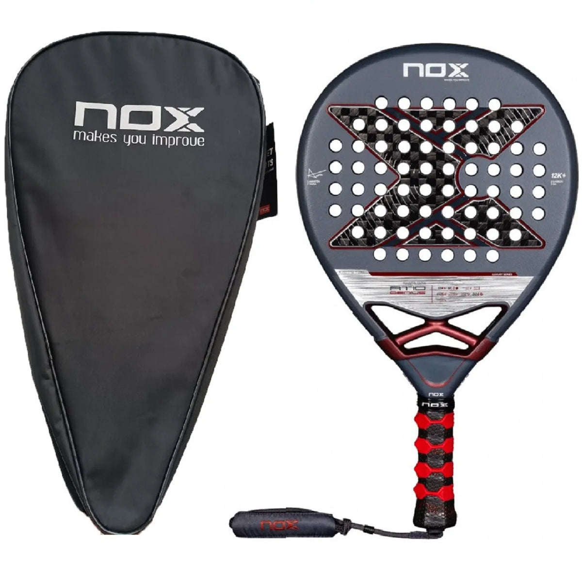 Nox Padel Racket 320-330g Carbon Fiber Grip