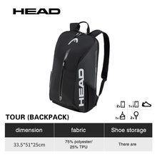 Large Capacity Padel Backpack with Shoe Compartment