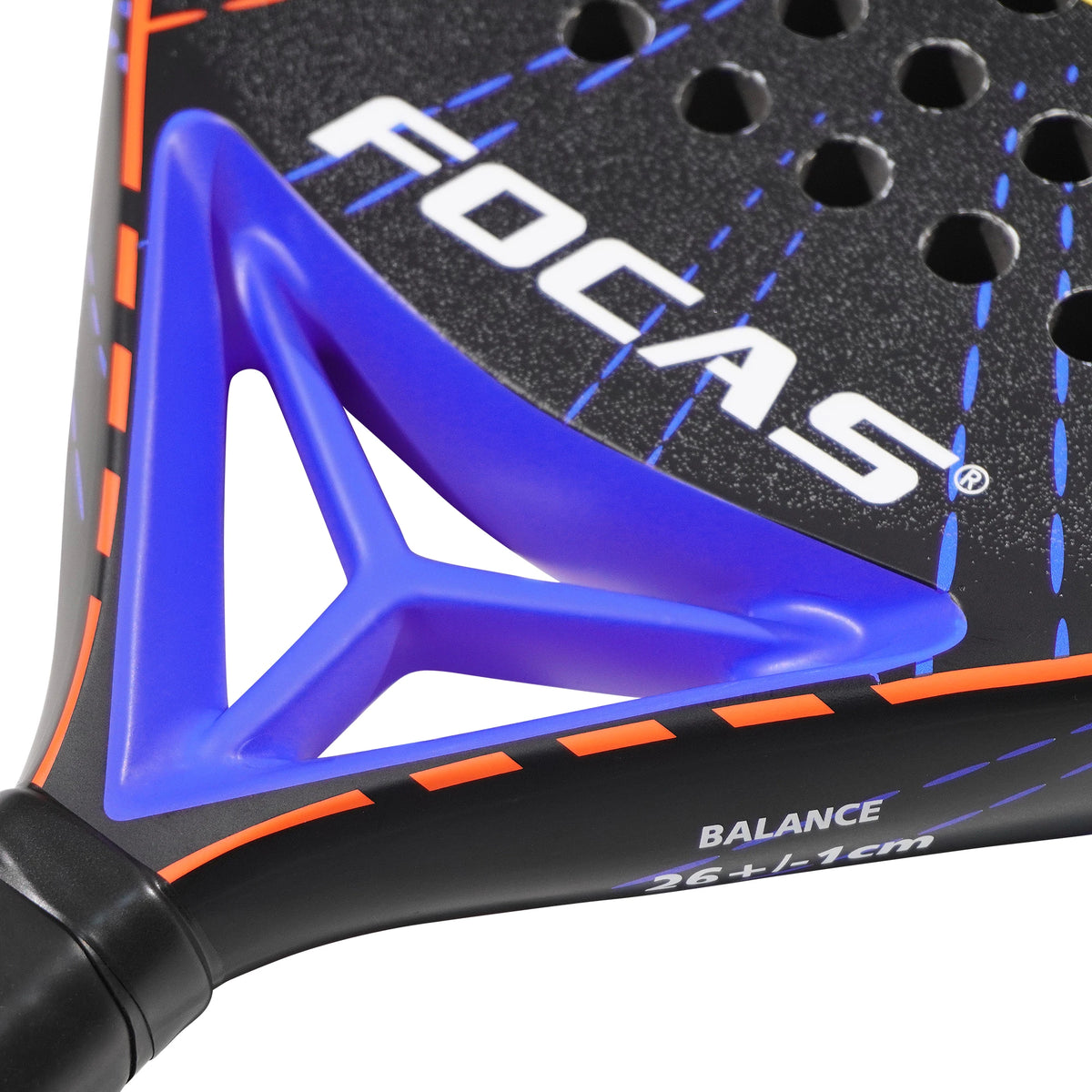 FOCAS Padel Racket 26cm Carbon Fiber