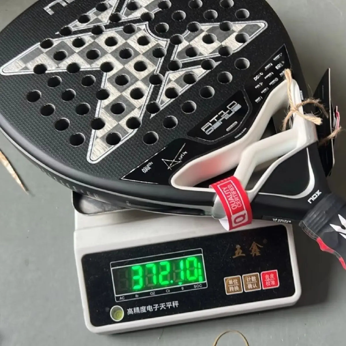 NOX Padel Racket Carbon Fiber 4 3/8