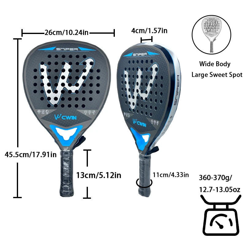 Cwin Carbon Fiber Padel Racket