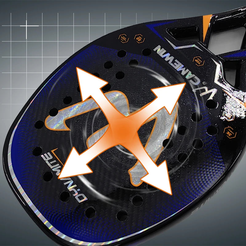 3K Carbon Padel Racket 50cm Oval Shape