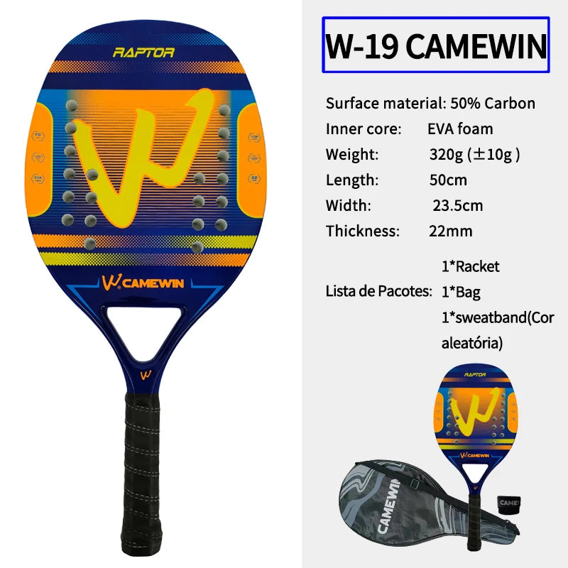 Padel Racket Carbon Fiber 50cm 320-330g