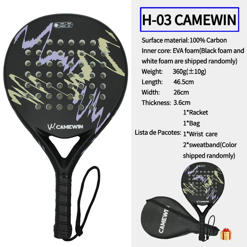 Carbon Fiber Padel Racket 46.5 cm