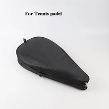 Black Padel Bag Cover Polyester