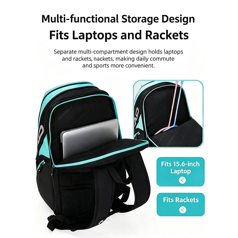 Large Capacity Padel Backpack for Rackets