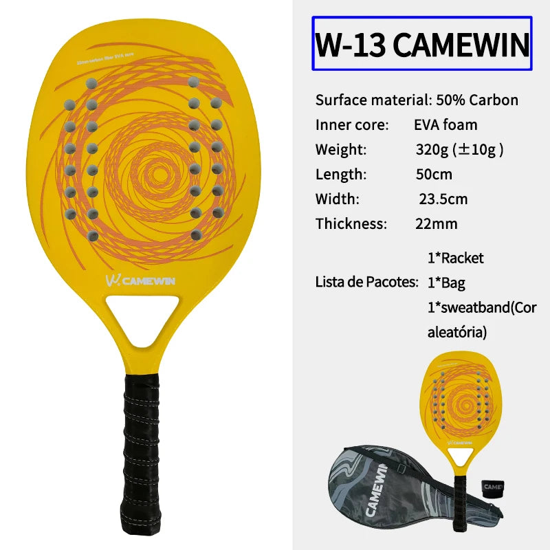 Padel Racket Carbon Fiber 50cm 320-330g