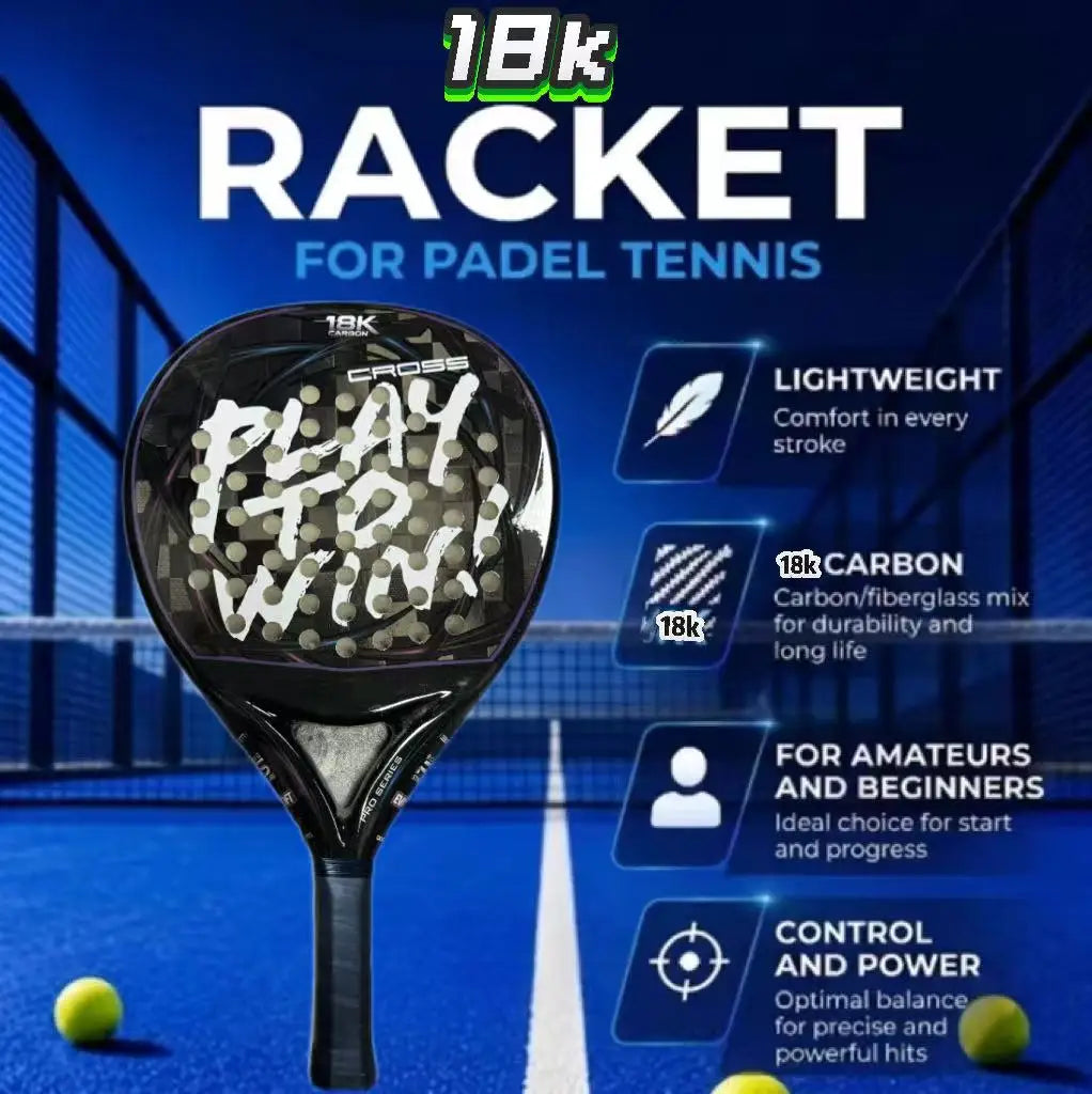 Carbon Fiber Padel Racket 46 cm