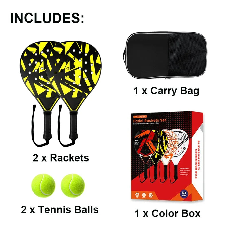 Lightweight Carbon Fiber Padel Racket for Kids
