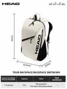 Double Shoulder Padel Racket Backpack Bag 2-Pack