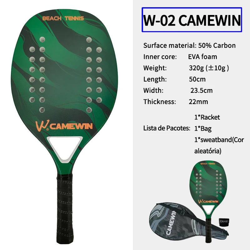 Padel Racket Carbon Fiber 50cm 320-330g